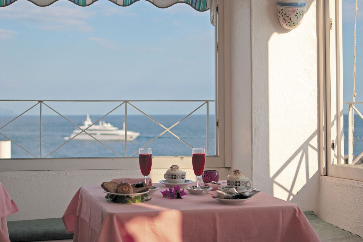 Il ristorante dell’Hotel La Palma a Sant’Angelo d’Ischia